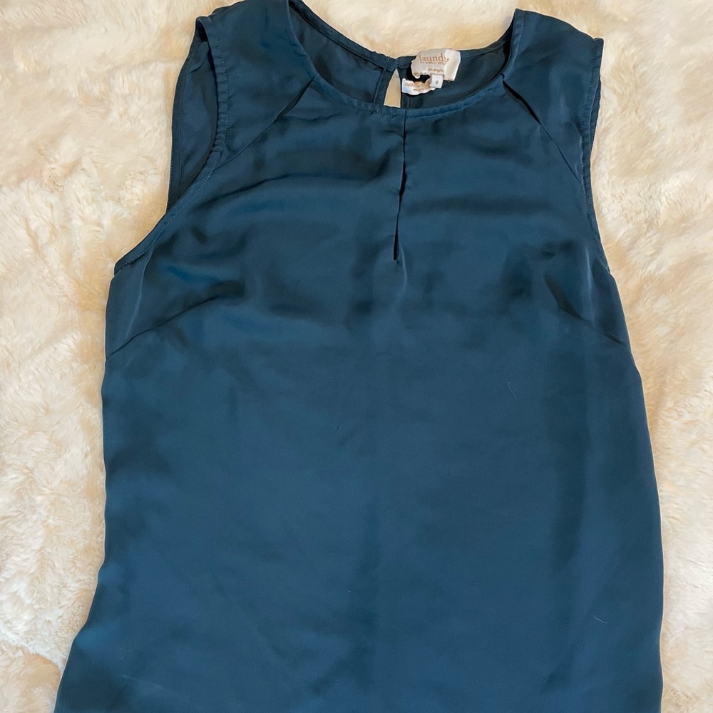 Dark aqua blouse